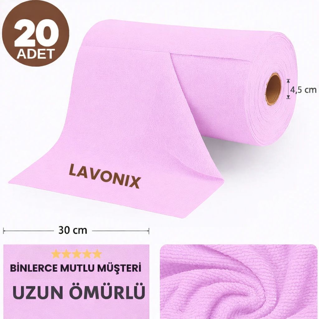 Lavonix™ Mikro Fiber Rulo Havlu